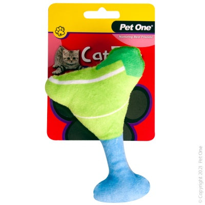 Pet One Plush Meowtini Green 13.5cm For Cheap