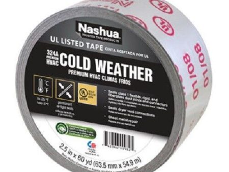 Nashua 324A 1542698 2.5  x 60 Yard Roll of HVAC Silver Foil Tape Online