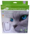 Pet Corp Cat Door Compact Wood Fitting White PC0-W Supply