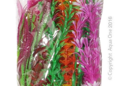 Aqua One Plastic Plant Mixed Large 6 Pack Cheap