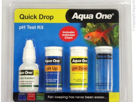 Aqua One QuickDrop 6-7.8pH Test kit Supply