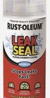 Rust-Oleum 265495 12 oz Can of Clear LeakSeal Flexible Rubber Coating Sealant Spray Online Hot Sale