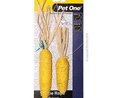 Pet One Veggie Rope Chews Corn Small Medium 2 Pack Online