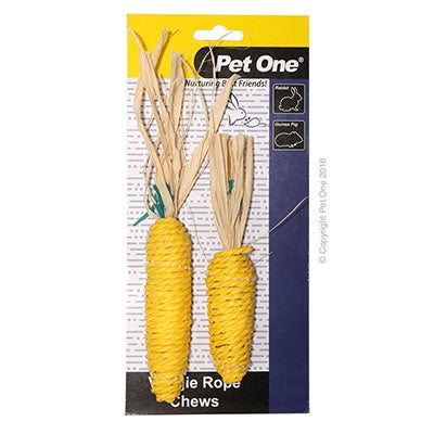 Pet One Veggie Rope Chews Corn Small Medium 2 Pack Online