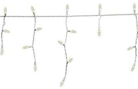 Holiday Wonderland 47690-88 105-Count C3 LED Warm White Icicle Christmas Light Set For Discount