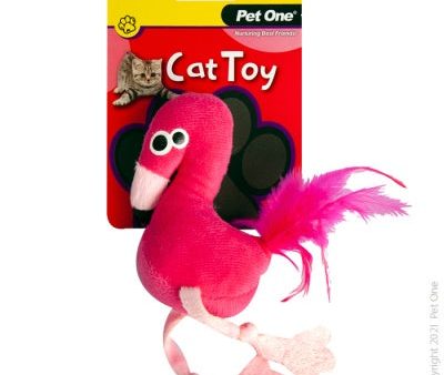 Pet One Plush Flamingo Pink 11.5cm For Sale