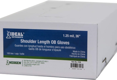 Neogen Ideal 3106 100-Count Pack of Shoulder Length Large Clear OB Dairy Sleeve Gloves Discount