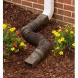 Amerimax 85019 Universal Brown Flexible Poly Downspout Extension - Quantity of 6 Online Sale