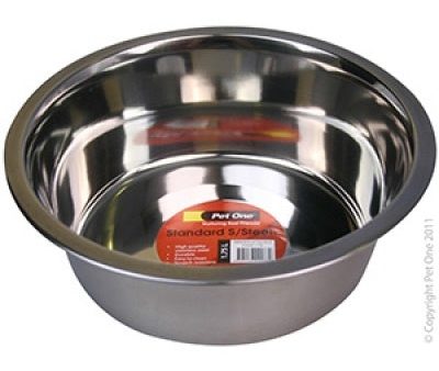 Pet One Bowl Standard Stainless Steel 1.75L For Discount