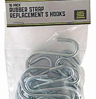 Master Mechanic MM65 10-Pack of Zinc Coated S-Hook Replacement Bungee Cord Hooks Online Hot Sale