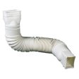 Amerimax 85010 Universal White Flexible Poly Downspout Extension - Quantity of 12 Online Hot Sale