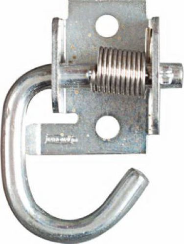 National Mfg N237-040 Zinc Plated Spring Loaded Rope Tarp Hooks Brackets - Quantity of 10 Fashion