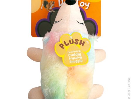 Pet One Plush Squeaky Rainbow Unihog 26cm Online Hot Sale