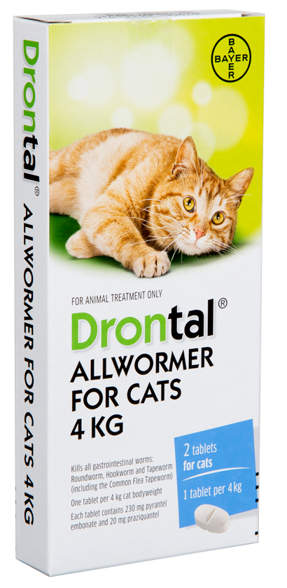 Drontal Cat Tablet 4KG 2 Pack Online Hot Sale