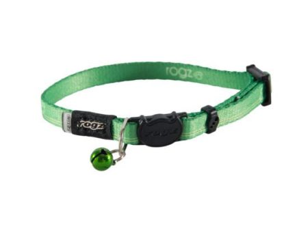 Rogz Kiddycat Collar Lime Paws X-Small For Discount