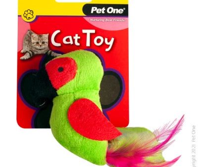 Pet One Plush Parrot Green 10cm For Sale