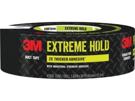 3M 2830-B 1.88  Inch x 30 Yards Extreme Hold Black Duct Tape Online now