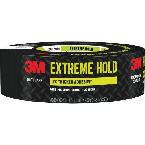 3M 2830-B 1.88  Inch x 30 Yards Extreme Hold Black Duct Tape Online now