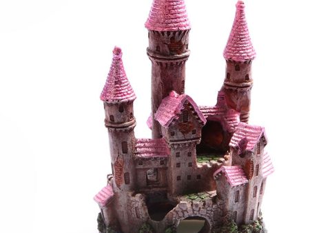 Aqua One Ruined Underwater Castle Pink Small Supply