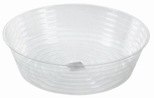 Midwest DL12 12  Clear Vinyl Deep Plant Planter Saucer Liner - Quantity of 12 Supply